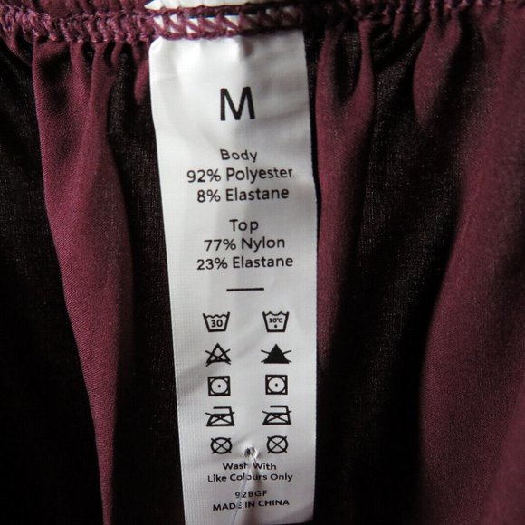 Breezeful Crimson High Waisted Split Leg Harem Pants, Pocket - Picture 10 of 10